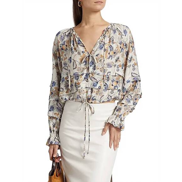 NEW MARIE OLIVER umi blouse in crossvine